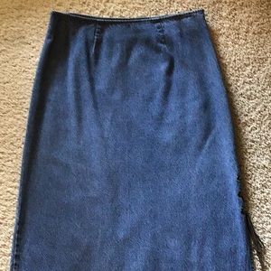 Westbound Denim Skirt Petite Size 6 Sexy side slit